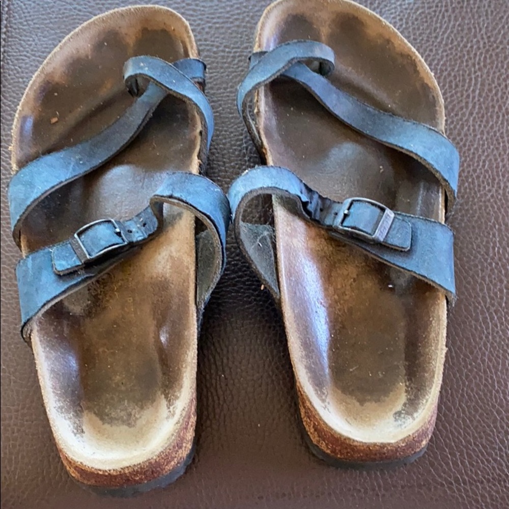 Birkenstock navy sandals